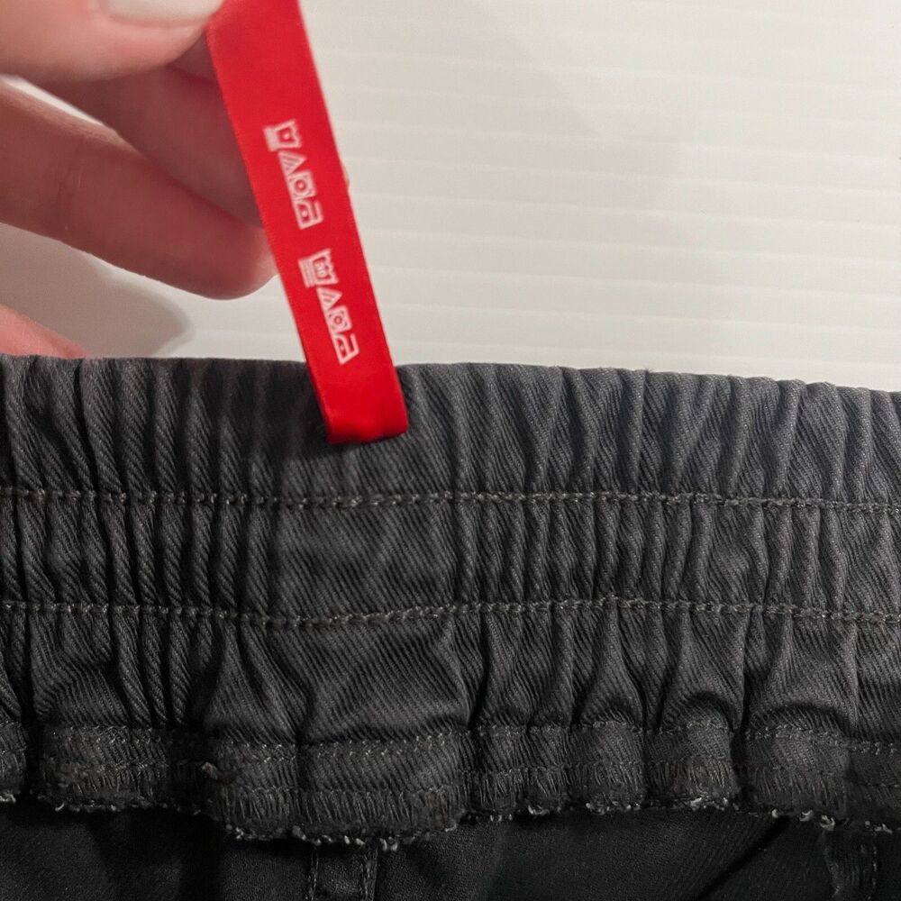 SPANX  Womens Cargo Joggers Stretch Twill Charcoal Gray Cargo Zip Ankles Size L - Picture 5 of 10